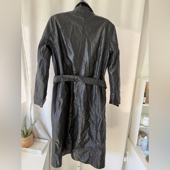 Maje Grenchir black leather trench coat FINAL PRICE NO OFFERS CONSIDERED - Picture 9 of 12